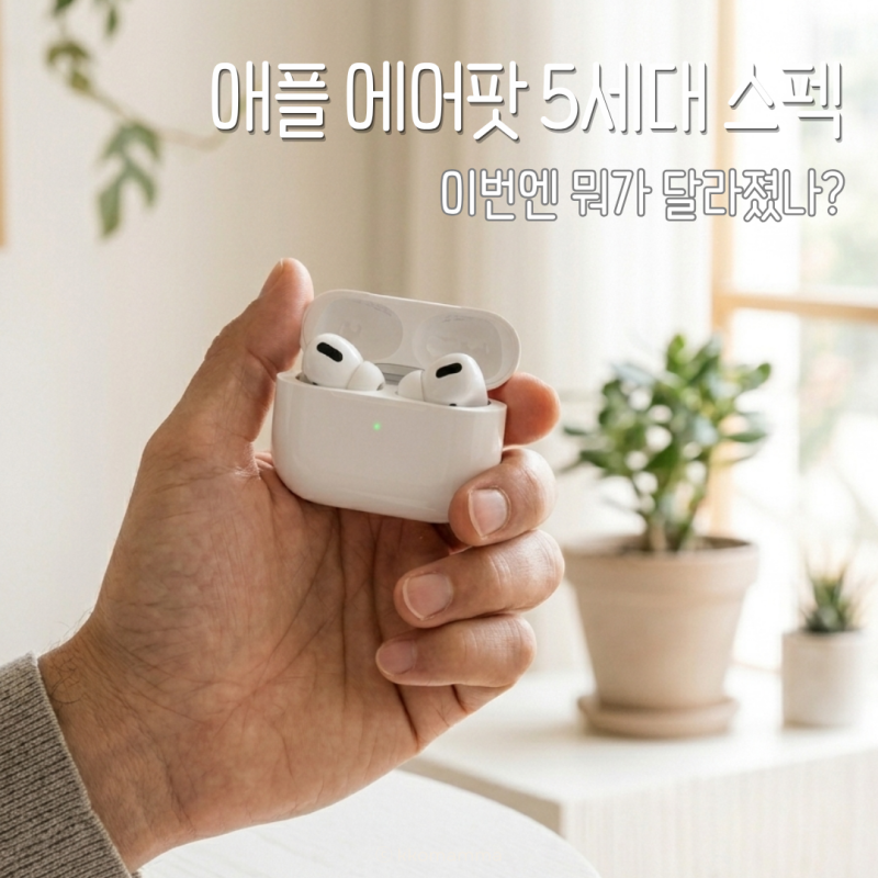 애플 에어팟 5세대 가격 스펙, 이번엔 뭐가 달라졌나