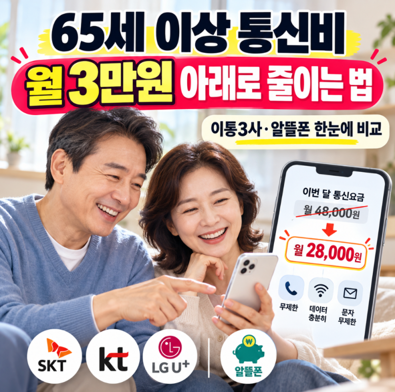 시니어 스마트폰 추천 65세 요금제 총정리