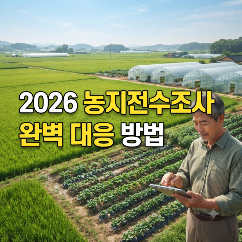 2026 농지전수조사 완벽 대응 방법(+조사원 후기, 대상 범위, 과태료 피하는 팁)