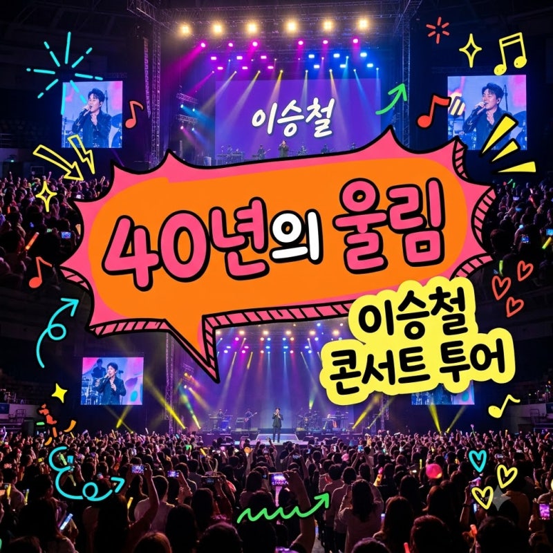 목소리 하나로 채운 40년.. 이승철 콘서트 전국투어 일정과 기대 포인트