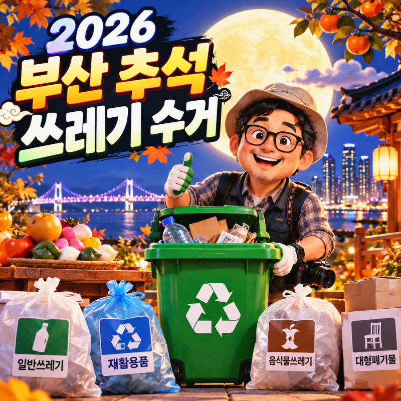 부산 추석 연휴 쓰레기 수거 일정 & 분리배출 완벽 가이드