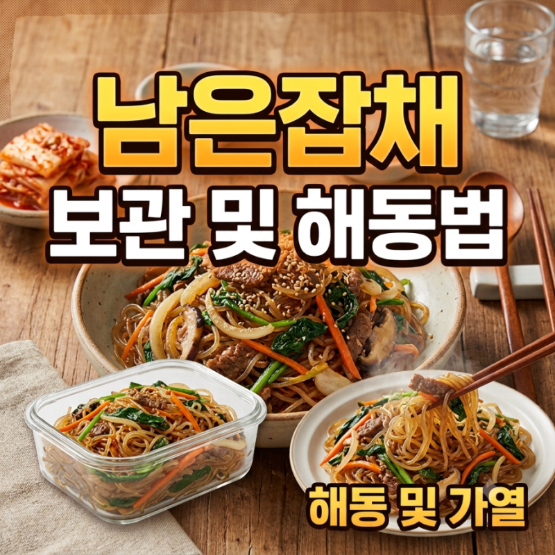 남은잡채 보관 및 해동법 (+남은 잡채 활용레시피)