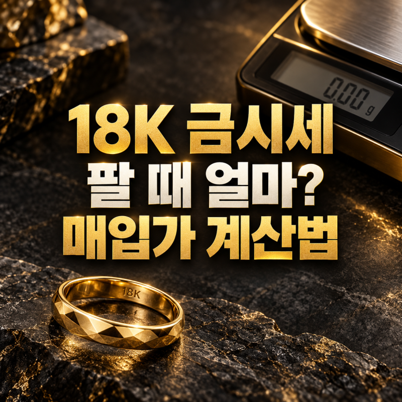 18K 금시세 팔 때 얼마? 14K·24K 순금 함량과 매입가 계산법