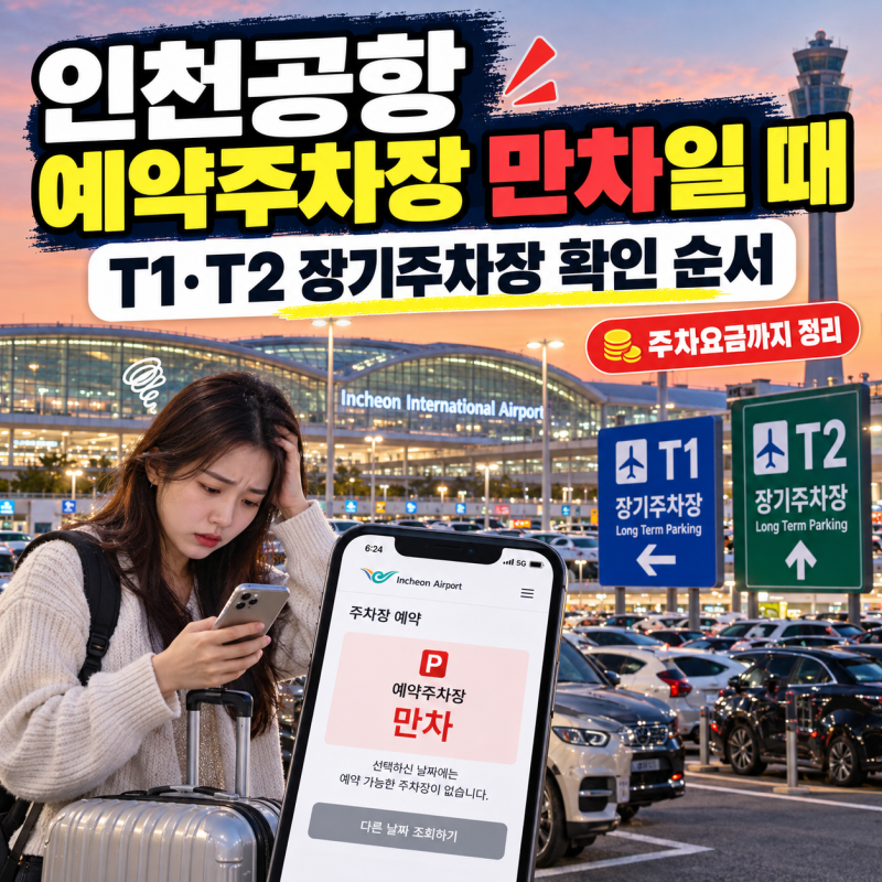 인천공항 주차장 만차 대처법: 장기주차장 실시간 확인 및 요금