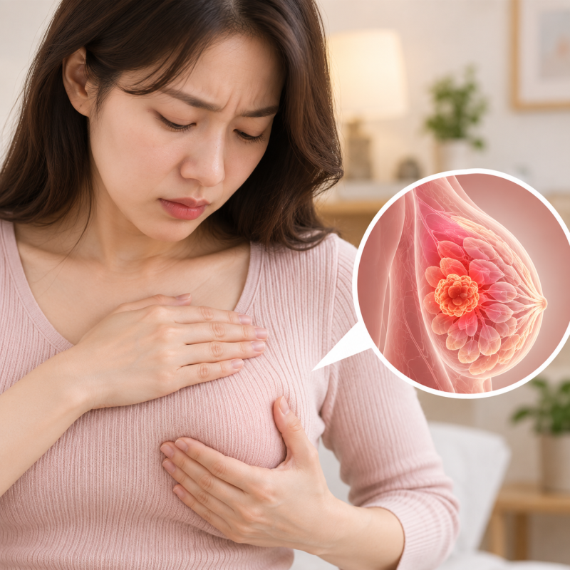 갑자기 유방 통증.. 유방암 0기 1기 2기 3기 4기 초기증상 자가진단법, 생존율