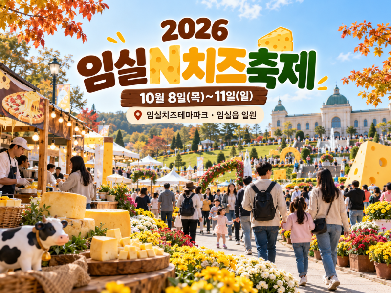 2026 임실N치즈축제 10월 8일 개막, 일정·라인업·주차·셔틀버스 정리