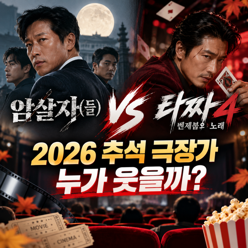2026 추석 영화 뭐 볼까? 암살자들 1위 · 타짜4 추격, 박스오피스 순위 총정리