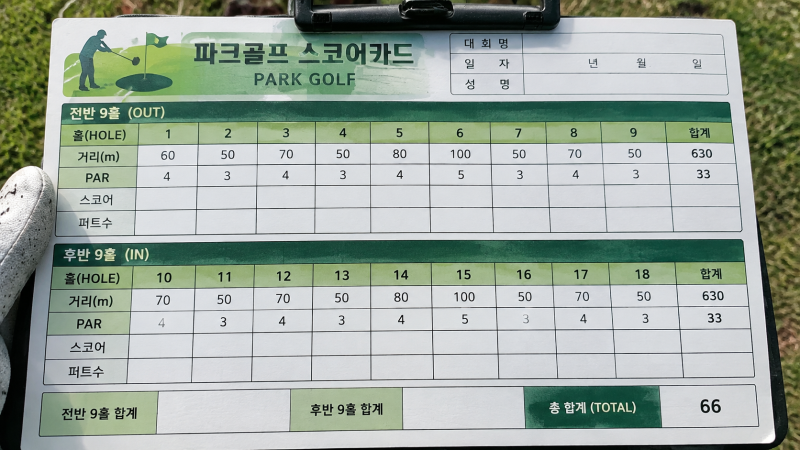 파크골프 스코어 계산법｜파·버디·보기 뜻부터 18홀 점수까지 쉽게 알아보기