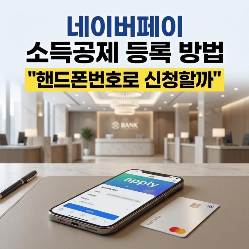 네이버페이 현금영수증 등록 방법 핸드폰번호 소득공제 신청하세요