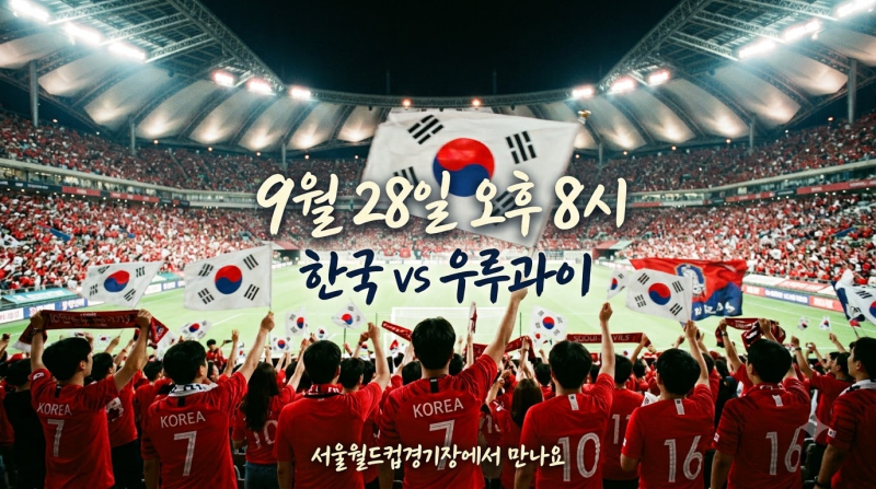한국 우루과이 평가전 일정·중계·선발명단·경기장 총정리