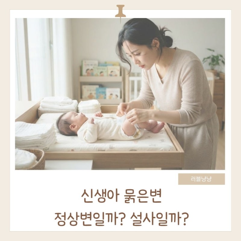신생아 묽은변 vs 설사 차이점｜정상변 구별하는 방법