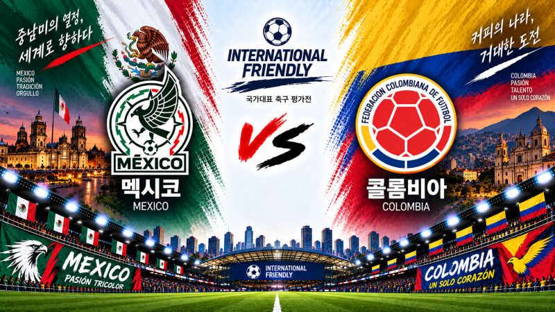 멕시코 콜롬비아 경기 분석 9월 27일｜라파엘 마르케스 첫 경기, 콜롬비아 또 멕시코 잡을까?