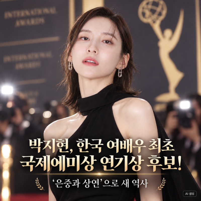 박지현, 한국 여배우 최초 국제에미상 연기상 후보! ‘은중과 상연’으로 새 역사