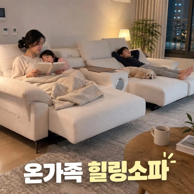 퍼니챗 몬스터 4인용 패브릭 리클라이너 소파 이지클린 슬라이딩 무빙 모션 추천