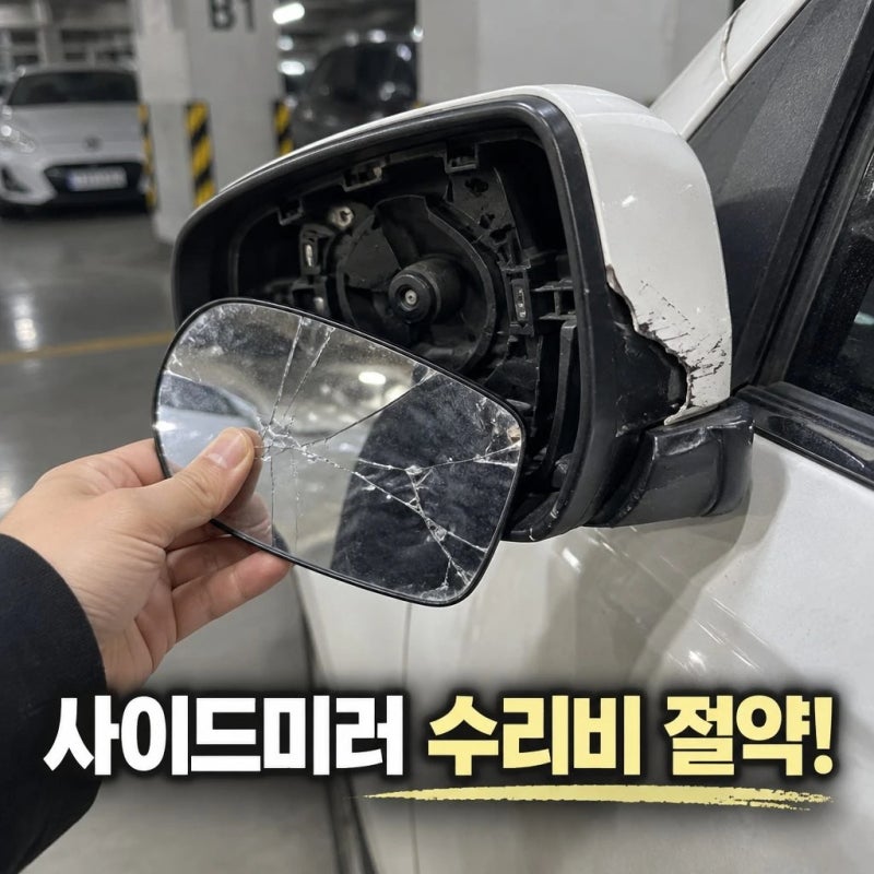 사이드미러 파손 시 대처법과 수리비 줄이는 팁