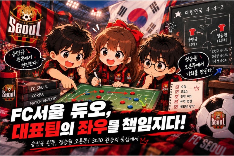 정승원·송민규 에콰도르전 분석｜FC서울에서 보여준 강점은 대표팀에서도 나왔나