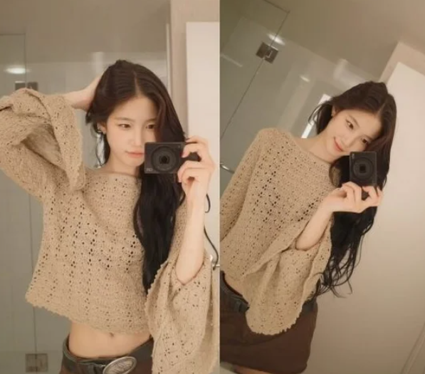 "이게 카즈하야 수지야?" 23세 르세라핌 카즈하, 청순 여친짤 속 반전 '한 줌 허리' 공개!