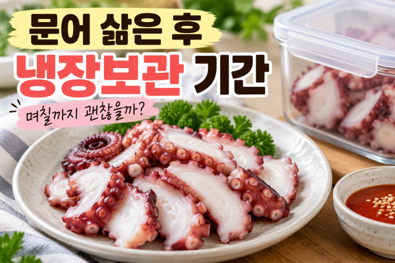 문어 삶은 후 냉장보관 기간, 며칠까지 괜찮을까? 보관법까지 정리