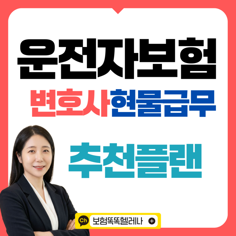 운전자보험가입추천 변호사 현물급부, 변호사를 직접 지원받는 보험