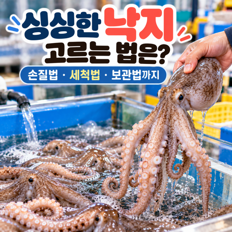 싱싱한 낙지 고르는 법은? 손질법·세척법·보관법까지
