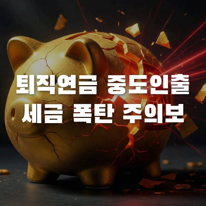 퇴직연금 DC형 중도인출, 실제 세금 얼마? 조건별 수령액 팩트체크