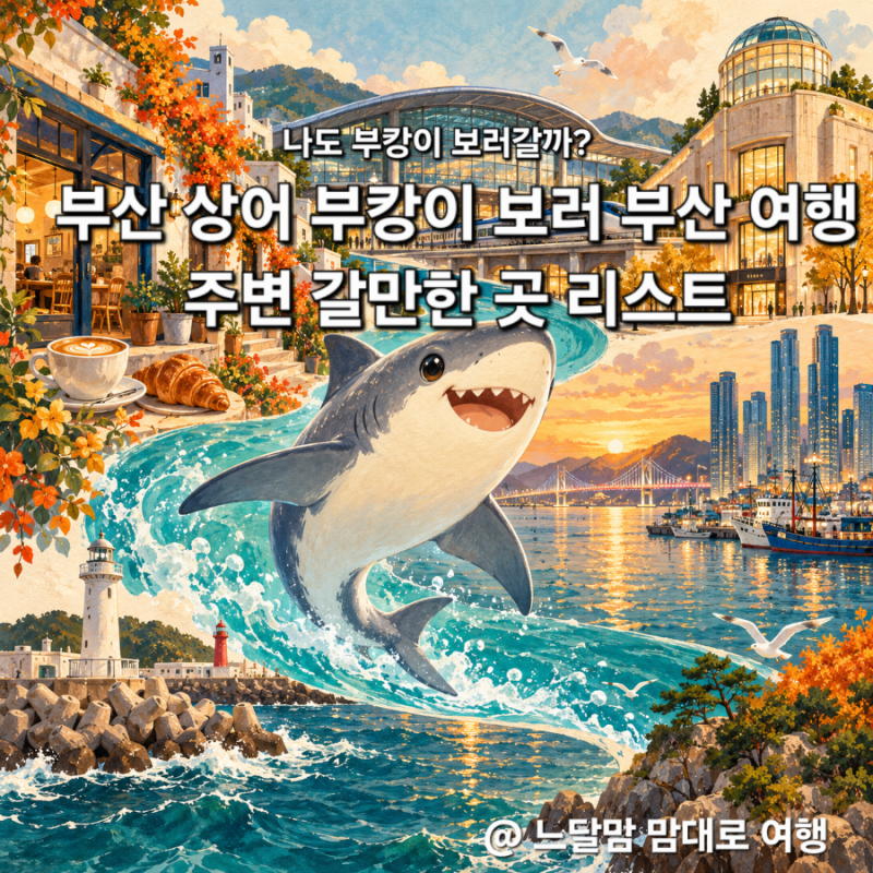 부산 상어 부캉이 보러간 부산 여행 북항 주변 권역별 갈만한 곳