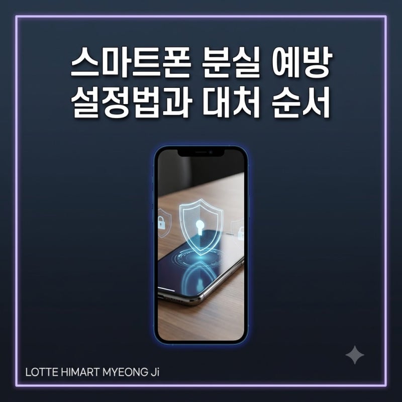 스마트폰 분실 예방 설정법과 대처 순서