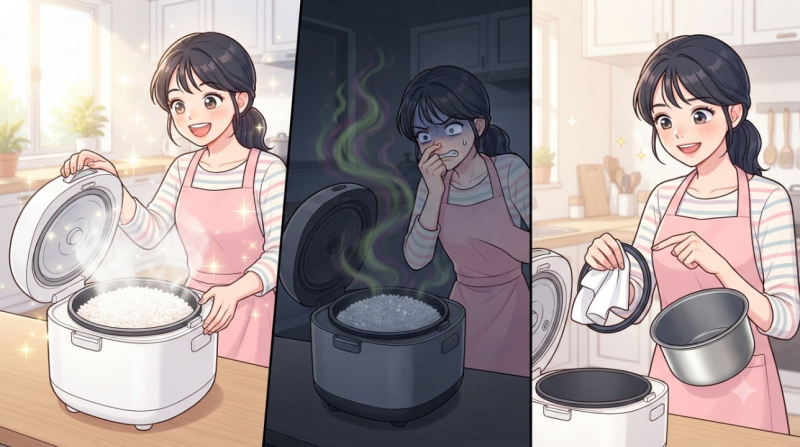 밥솥 보온 냄새의 진짜 원인, 쌀 탓이 아닌 3가지 이유와 해결법