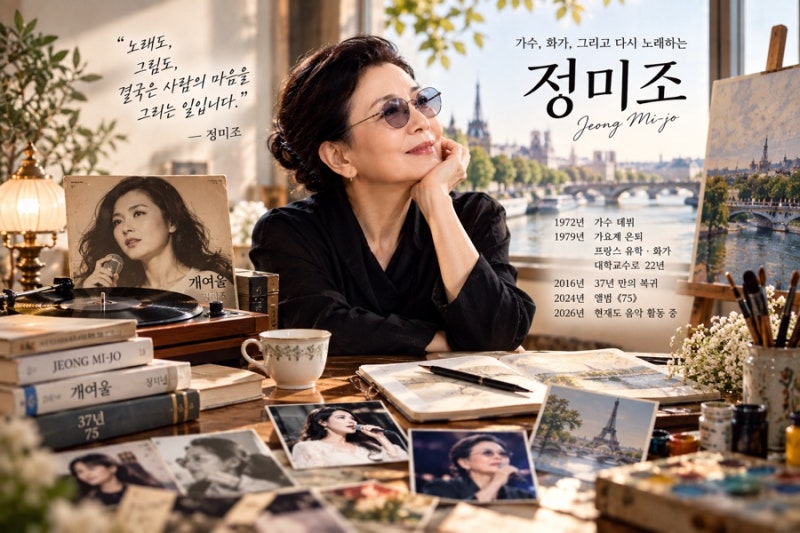 ‘개여울’ 정미조, 가수를 떠나 화가가 된 이유｜그리고 다시 무대로