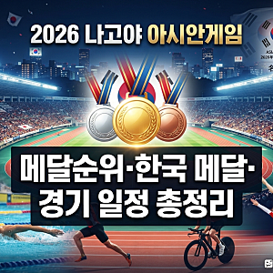 2026 나고야 아시안게임 메달순위 보는 법! 한국 메달·종목별 일정·축구·야구까지 총정리