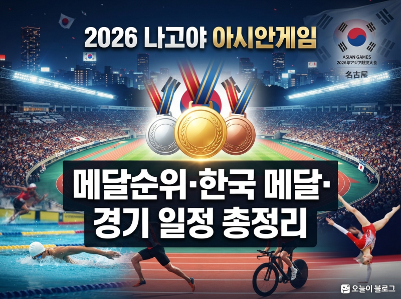 2026 나고야 아시안게임 메달순위 보는 법! 한국 메달·종목별 일정·축구·야구까지 총정리