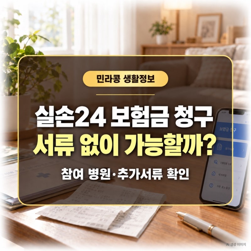 실손24, 서류 안 떼도 보험금 청구? 우리 병원부터 확인하세요