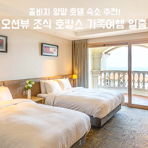 쏠비치 양양 호텔 오션뷰 조식 호캉스 가족 여행 일출 할인 꿀팁
