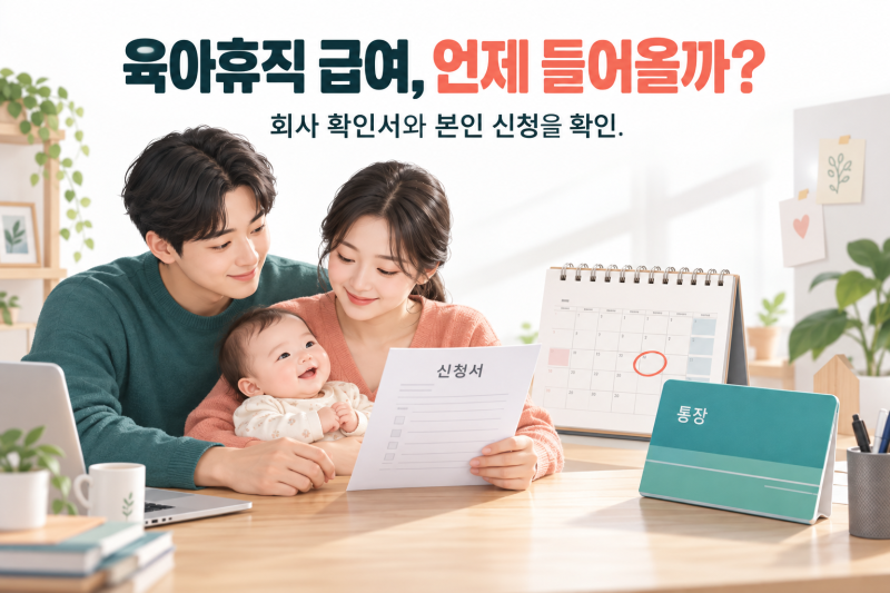 “회사 월급처럼 바로 나오나요?” 육아휴직 급여 첫 입금이 걱정된다면