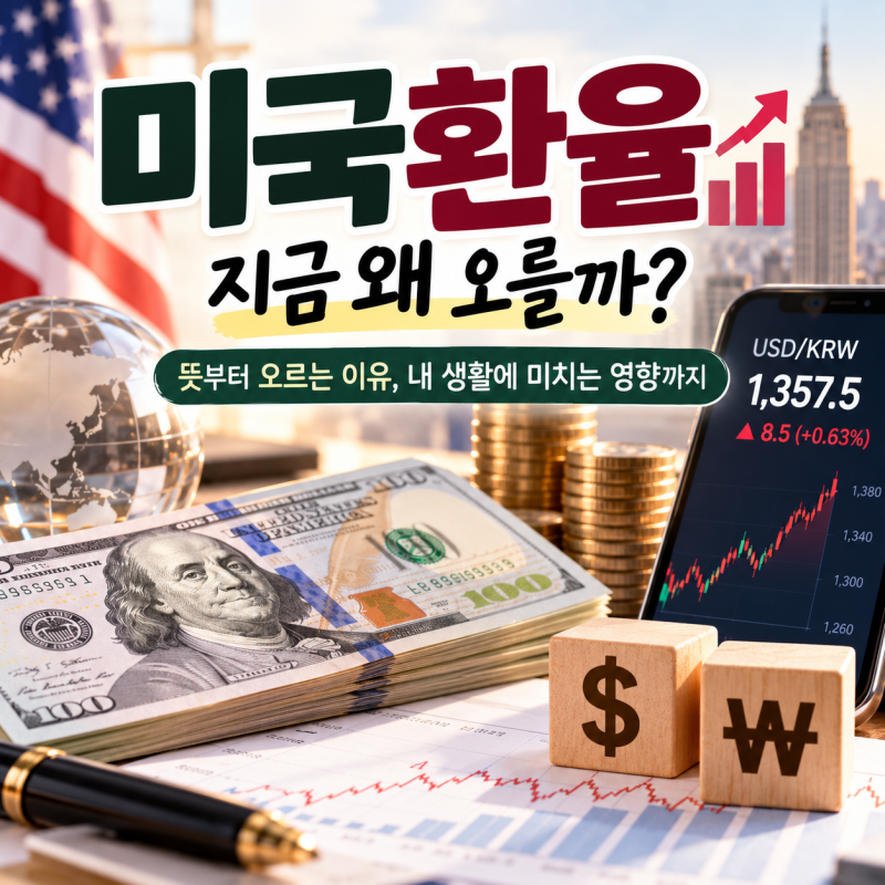 미국환율 지금 얼마? 원달러 환율 보는 법과 오르는 이유