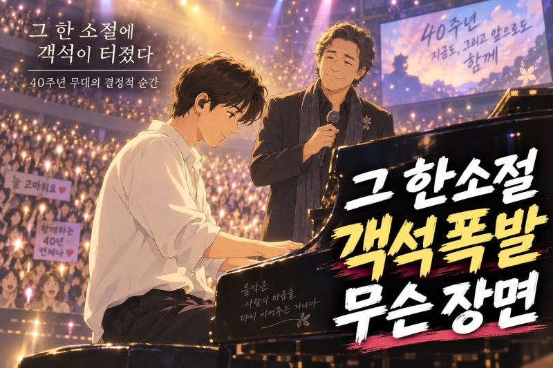 이승철 콘서트 박보검 노래 한 소절에 왜 난리 났나? 1만2천 관객이 반응한 결정적 장면