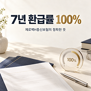 한화생명 제로백H종신보험, 7년 환급률 100%의 정확한 뜻