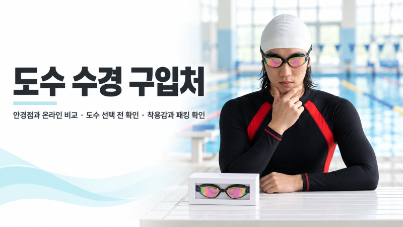 도수 수경 구입처, 안경점과 온라인 구매는 무엇이 다를까?