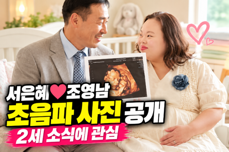 “정말 반가운 소식일까”…<b>서은혜</b>조영남, <b>초음파</b> 사진 공개에 ....