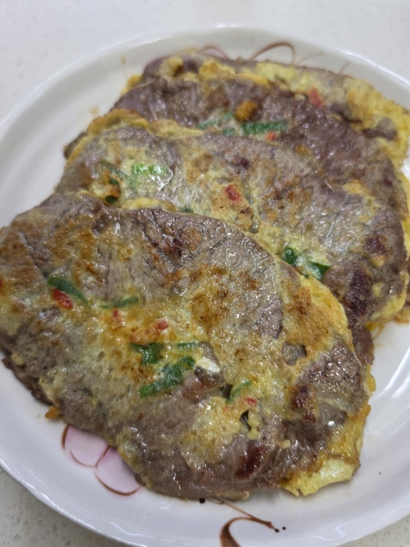 맛있는 육전 만들기 -한우 삼각살, 부채살