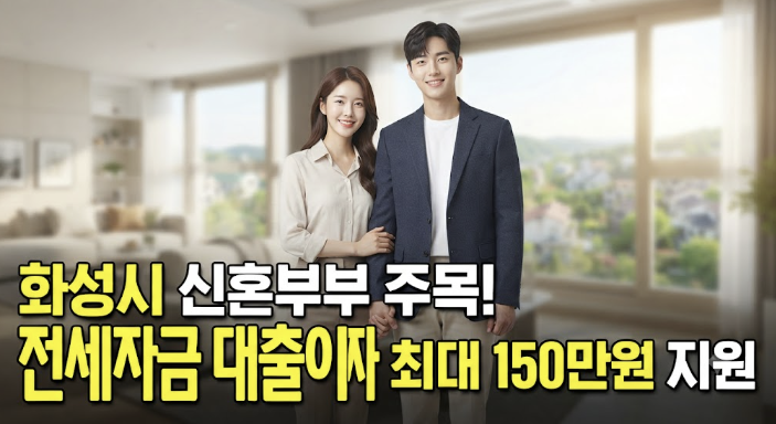 화성시 신혼부부 전세대출 이자 지원 최대 150만원 신청조건과 서류