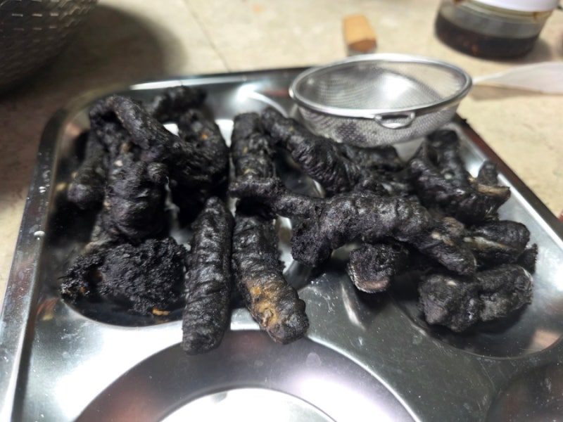 무늬오징어 1KG 400G으로 만든 첫 오징어튀김｜먹물까지 넣으니 고소함이 미쳤다.