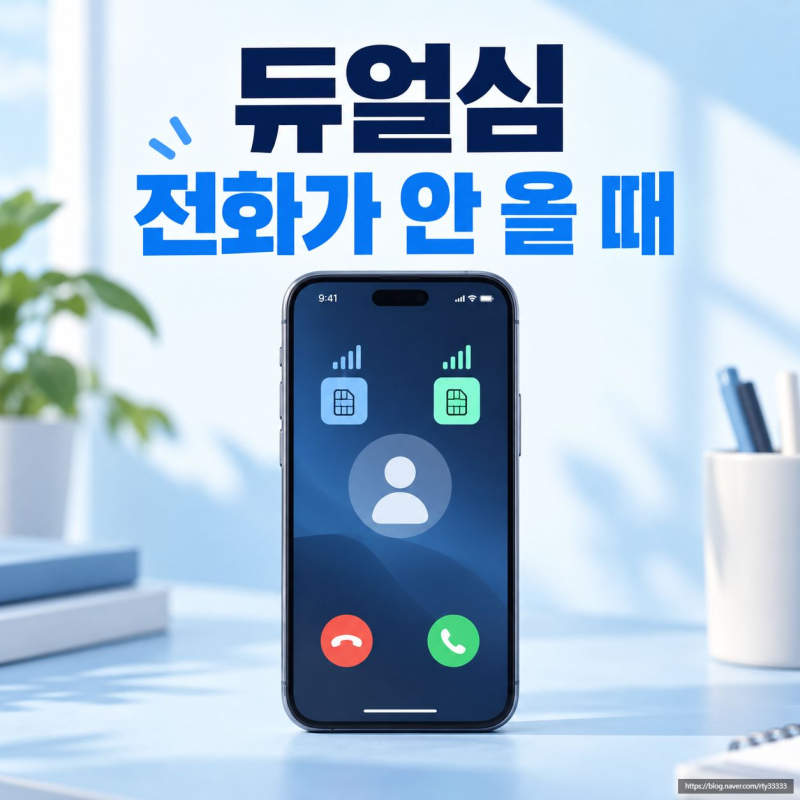 듀얼심 사용 중 전화가 안 올 때 확인할 설정