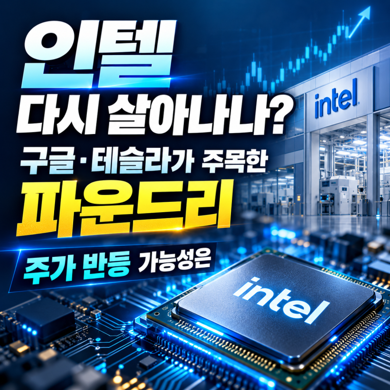 인텔 다시 살아나나? 구글·테슬라가 주목하는 파운드리, 주가 반등 가능성은?