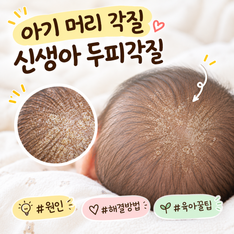 아기머리각질 신생아 두피각질 순한 관리 방법!
