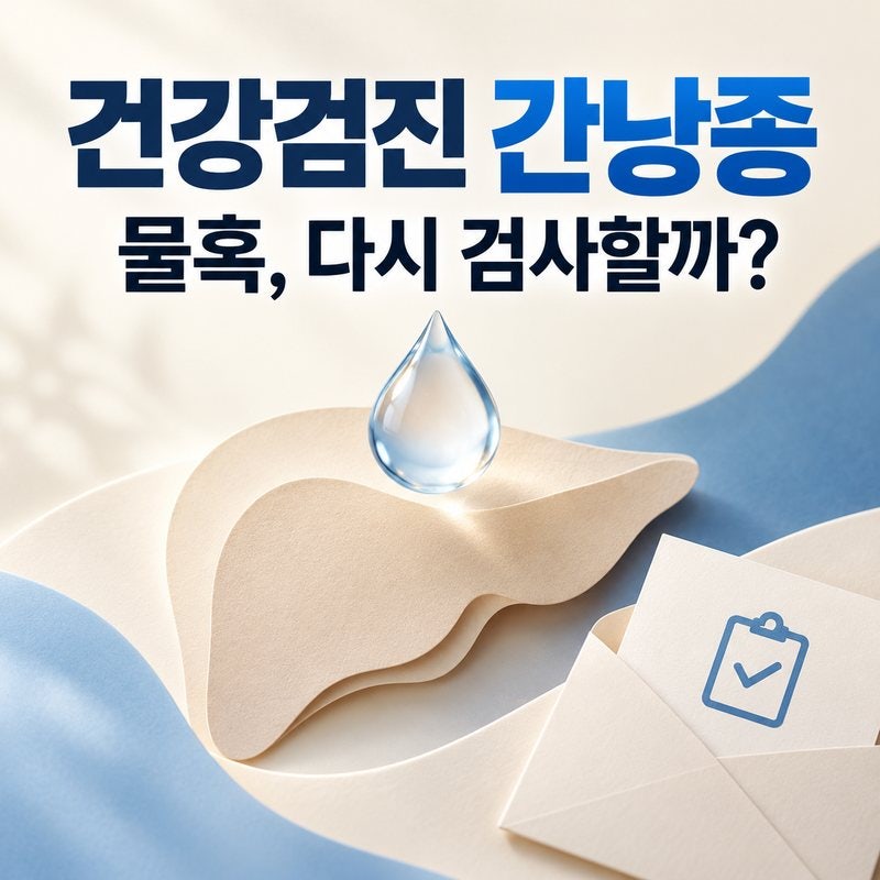 건강검진 간낭종 발견됐을 때｜간에 물혹 있다는 말, 추적검사 필요할까?