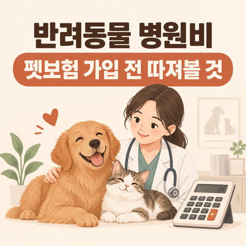 반려동물 병원비가 걱정된다면, 펫보험 가입 전 무엇을 따져볼까요?