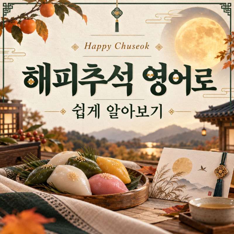 해피추석 영어로 설명 쉽게 알아보기