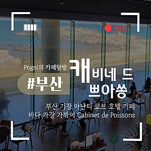 오션뷰 숙소 부산 기장 아난티 코브 호텔 카페 캐비네 드 쁘아쏭, 가는법 주차, 바다뷰 등