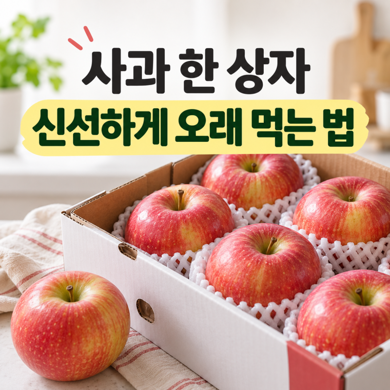 사과 보관법｜오래 보관하는 법, 냉장고에 그냥 넣지 마세요